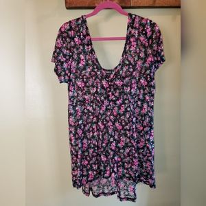 NWOT! Torrid Lace Babydoll Top Pink - 2